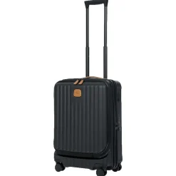 Capri - 4-Rollen-Kabinentrolley mit Vortasche 55 cm (black)