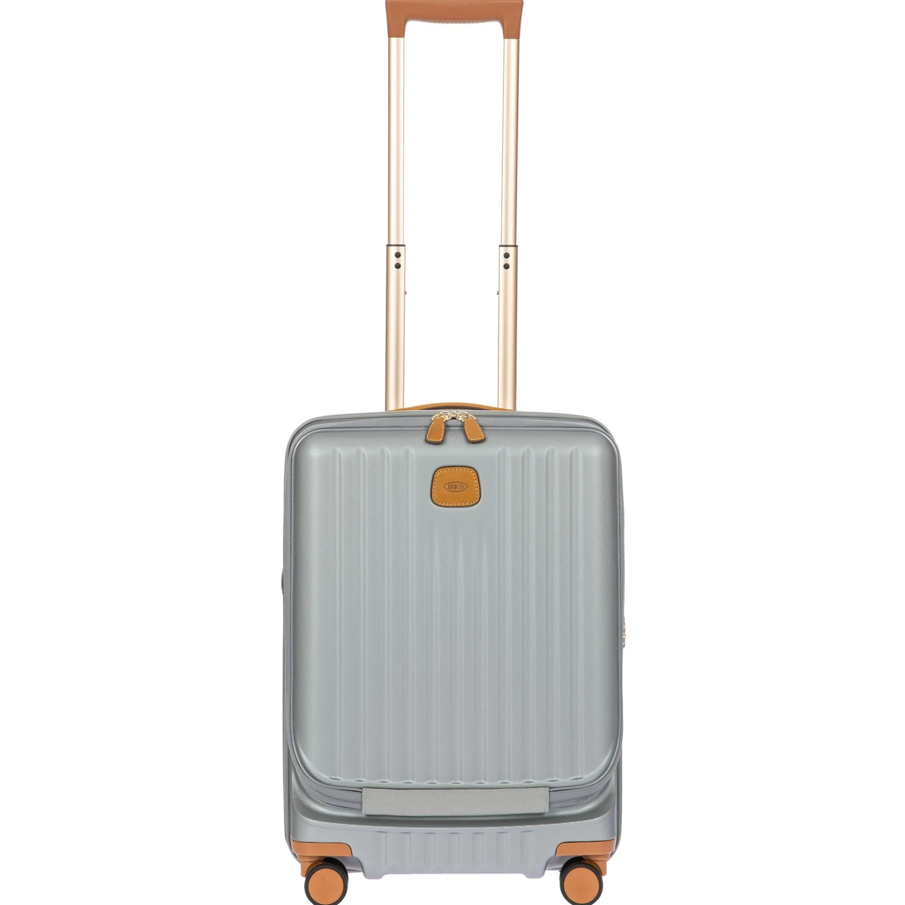 Capri - 4-Rollen-Kabinentrolley mit Vortasche 55 cm (silver)