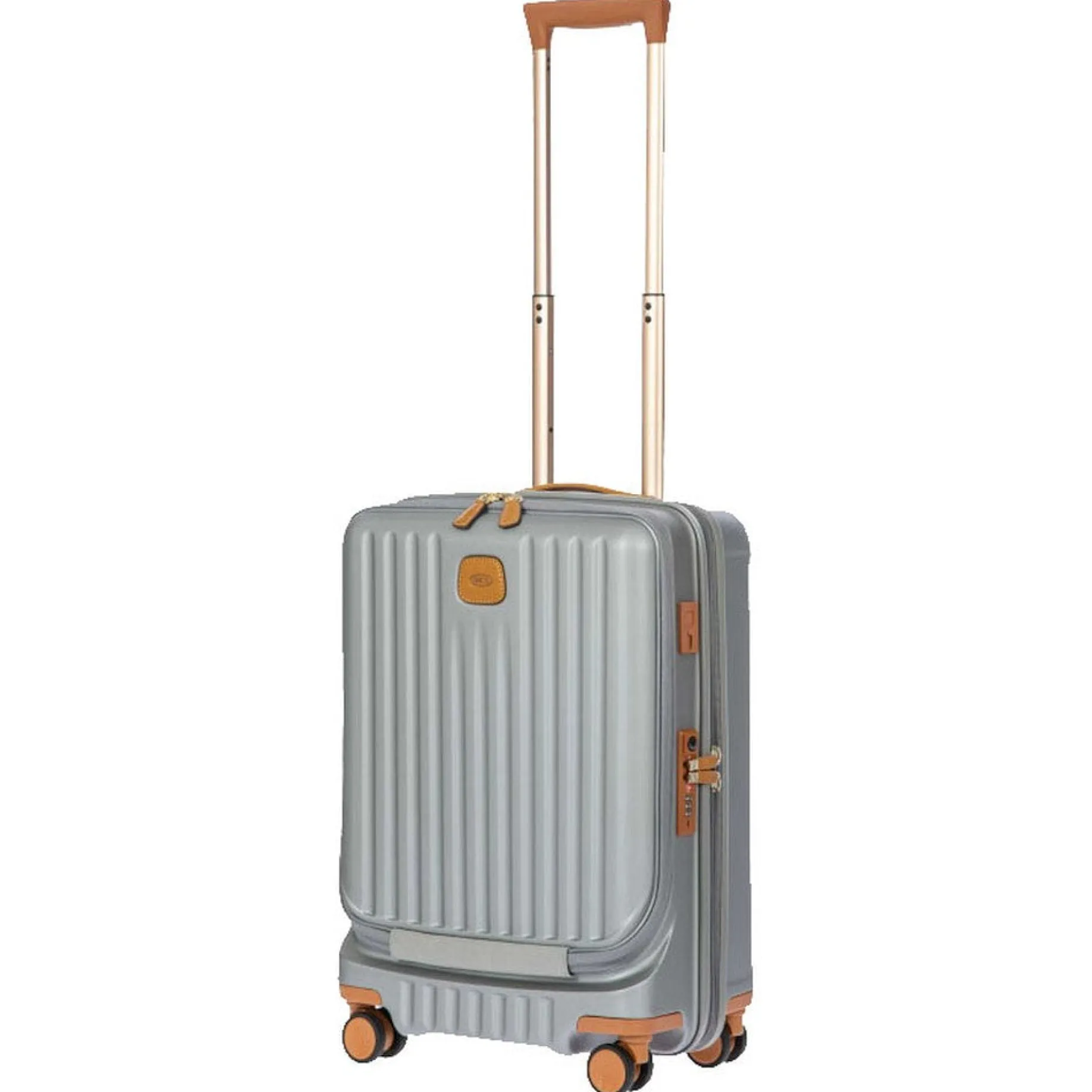 Capri - 4-Rollen-Kabinentrolley mit Vortasche 55 cm (silver)