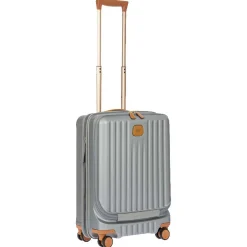 Capri - 4-Rollen-Kabinentrolley mit Vortasche 55 cm (silver)