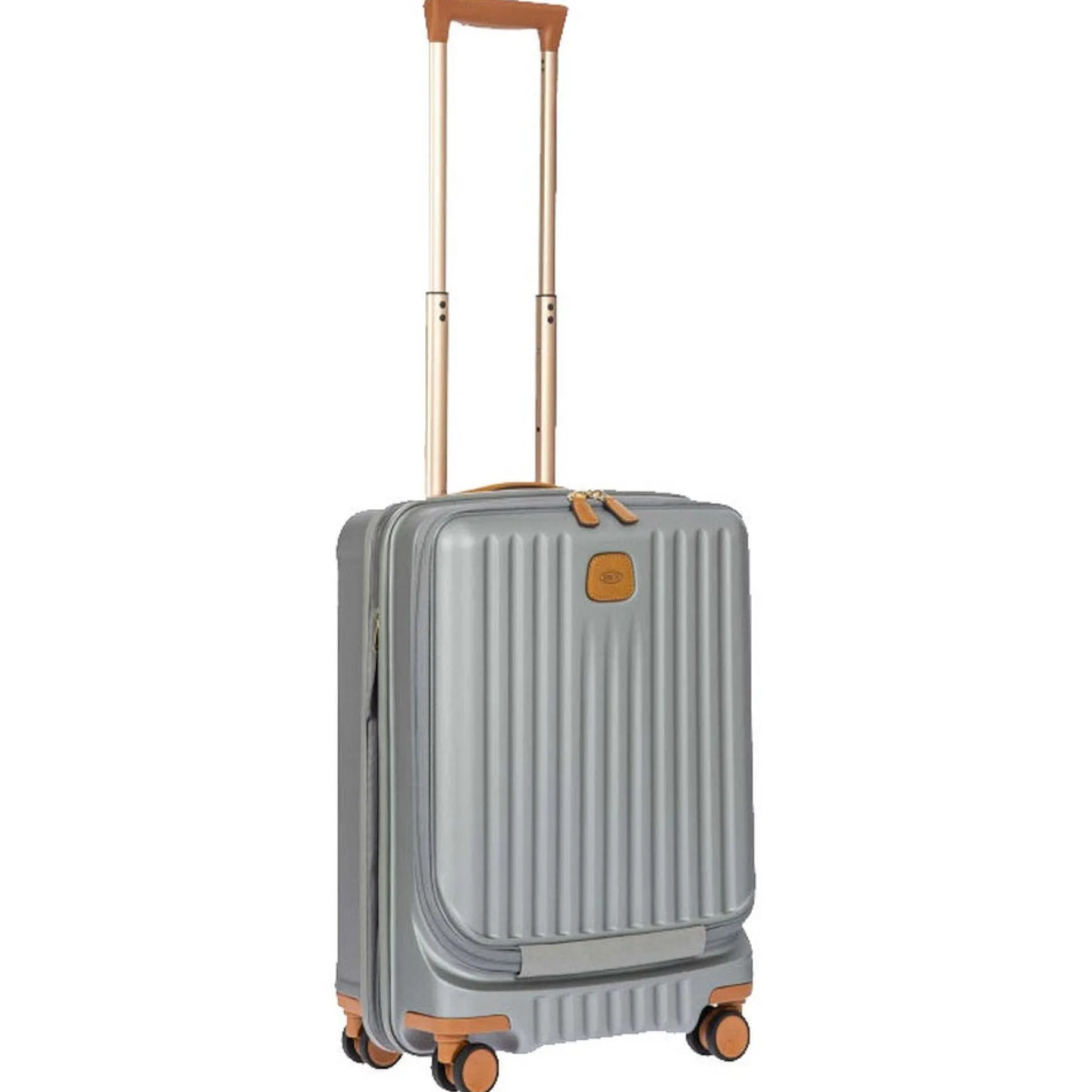 Capri - 4-Rollen-Kabinentrolley mit Vortasche 55 cm (silver)