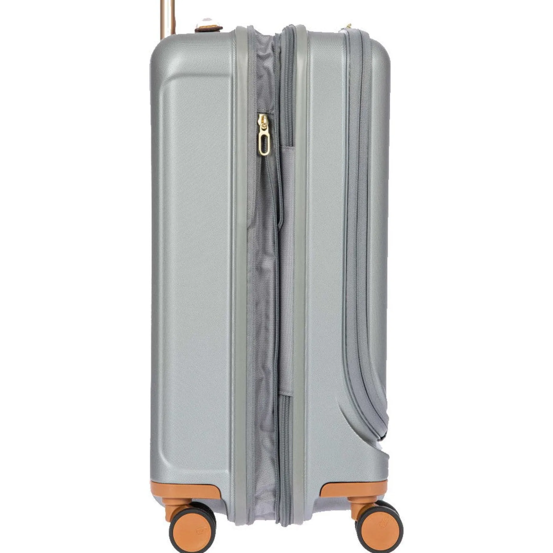 Capri - 4-Rollen-Kabinentrolley mit Vortasche 55 cm (silver)