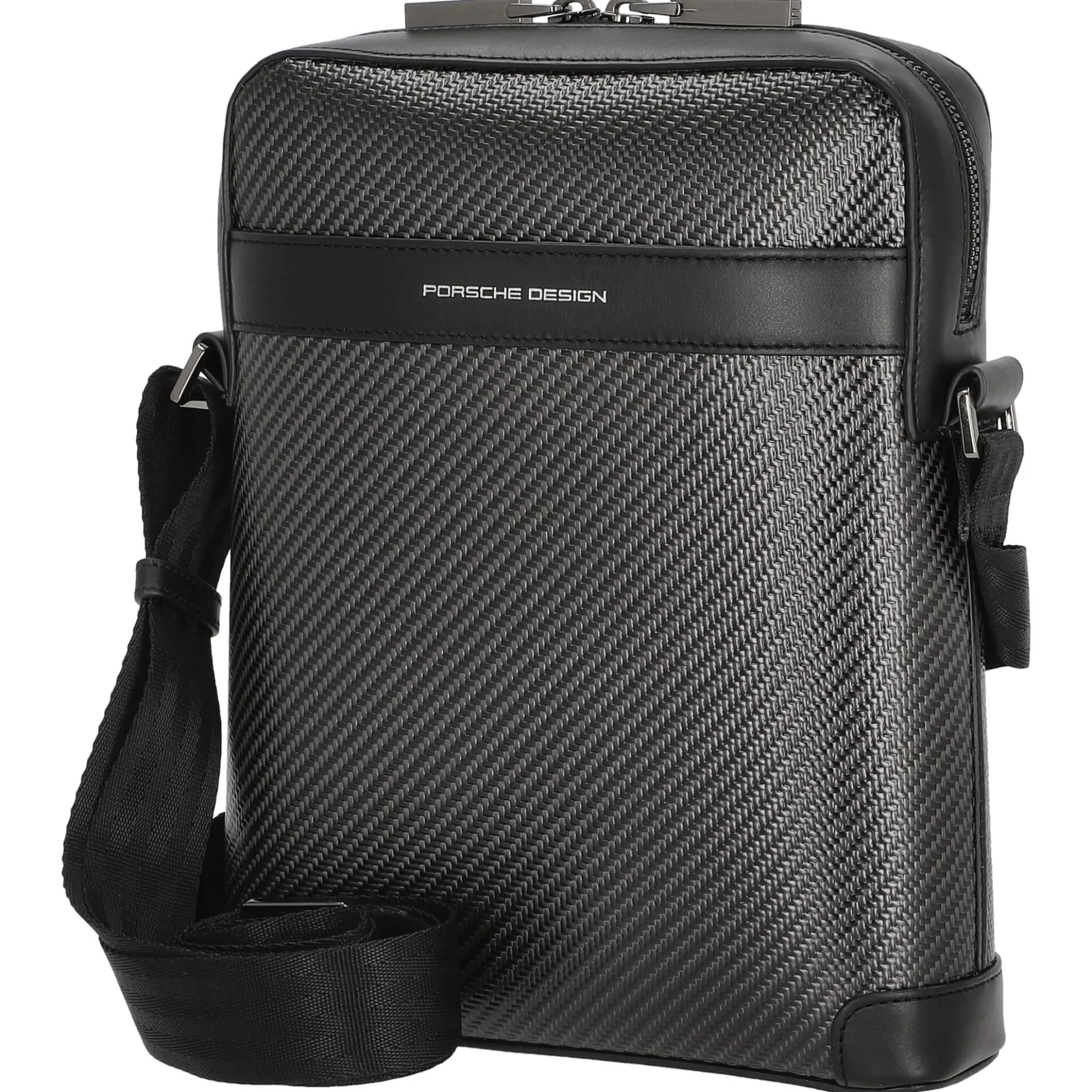 Carbon - Schultertasche S 26 cm (black)