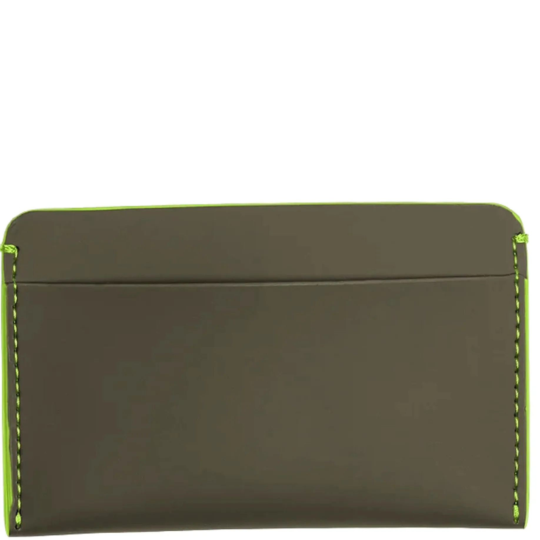 Card Holder - Visitenkartenetui 9 cm (dark olive/neon green)
