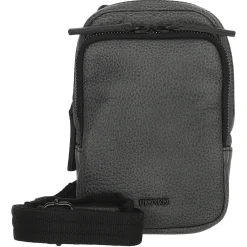 Casual - Umhängetasche 19 cm Rindleder (black)
