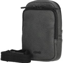 Casual - Umhängetasche 19 cm Rindleder (black)