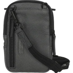 Casual - Umhängetasche 19 cm Rindleder (black)