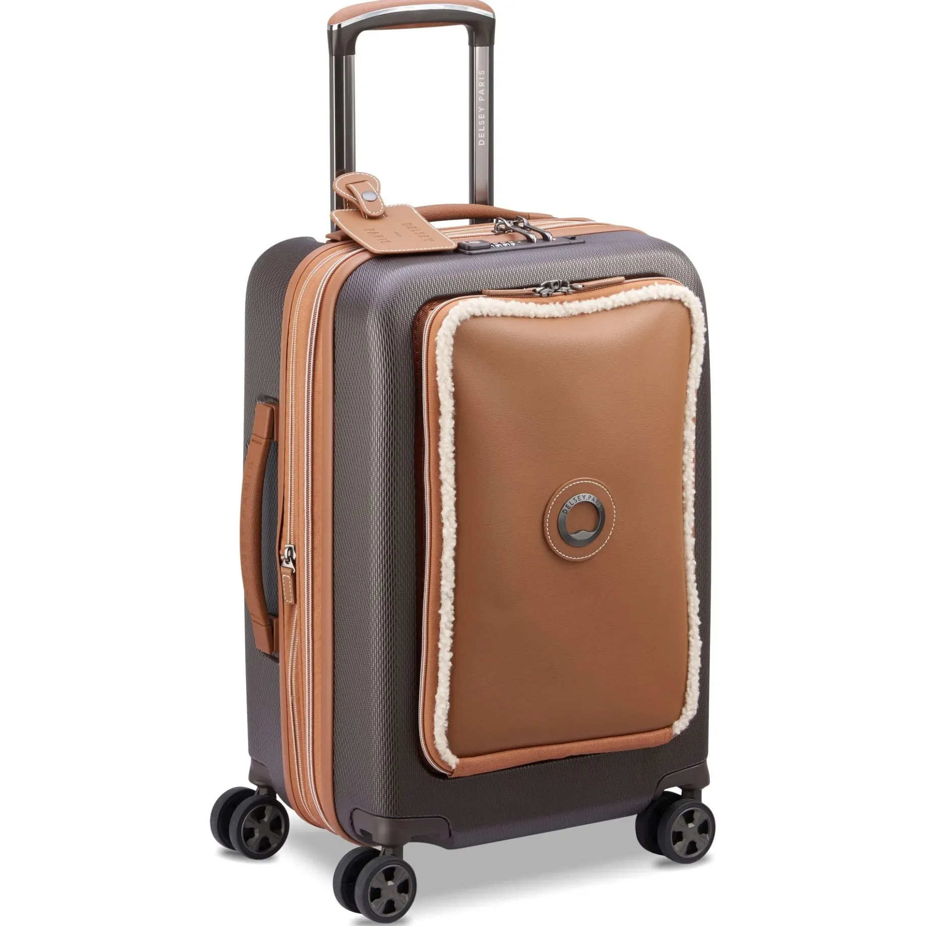 Chatelet Air 2.0 - 4-Rollen-Kabinentrolley 55 cm erw. 14" USB (braun)