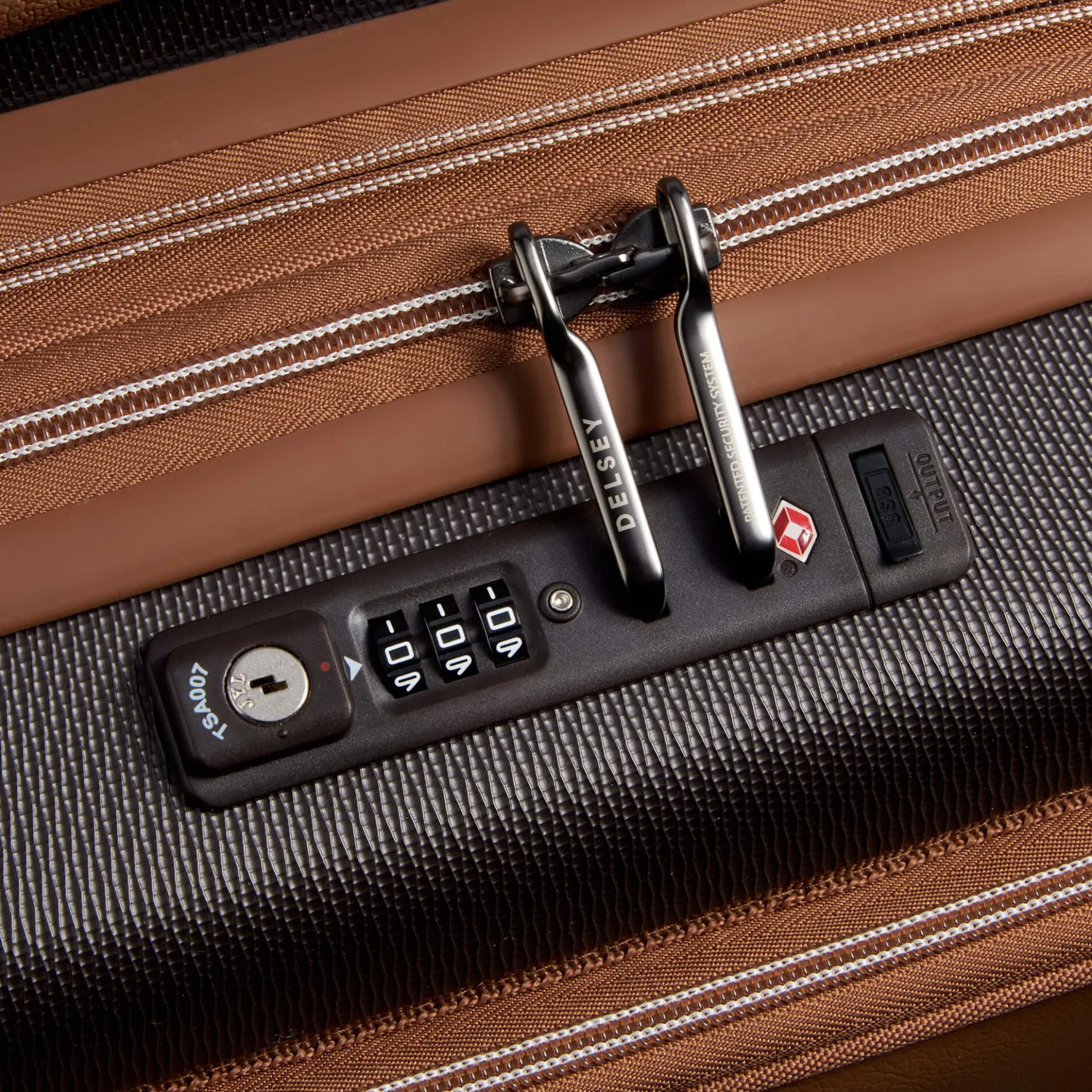 Chatelet Air 2.0 - 4-Rollen-Kabinentrolley 55 cm erw. 14" USB (braun)