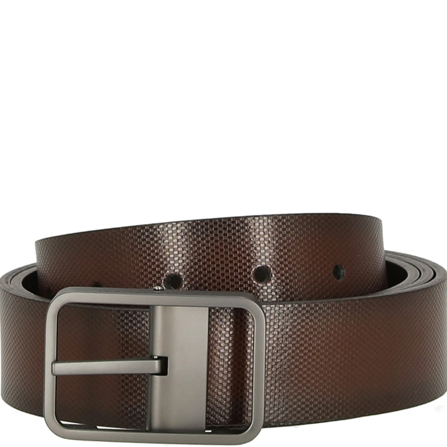 Chevron Logodruck Wende - Gürtel 35 mm (dark brown, 120)