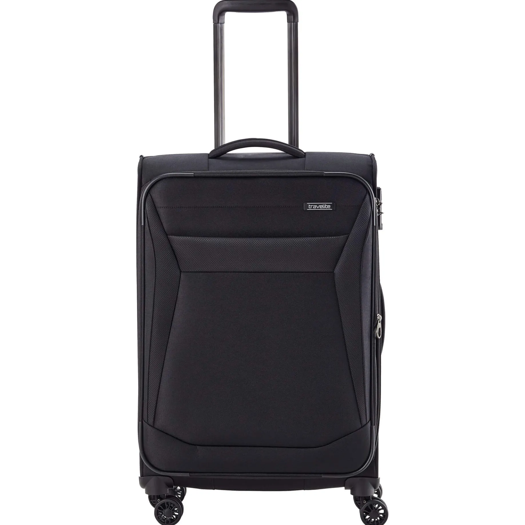 Chios - 4-Rollen-Trolley M 67 cm erw. (schwarz)