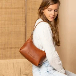 Christie - Schultertasche 23 cm (cognac)