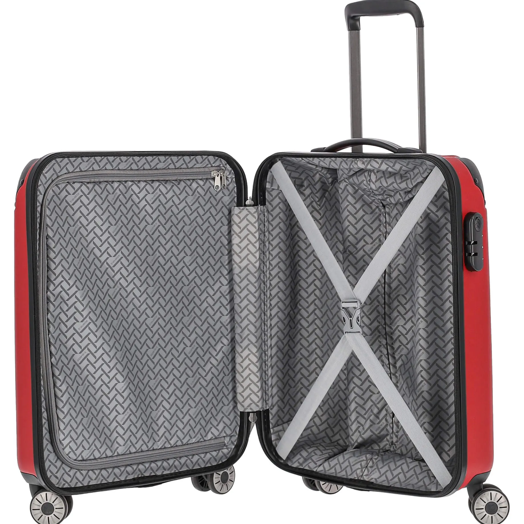 City - 4-Rollen-Kabinentrolley S 55 cm (rot)