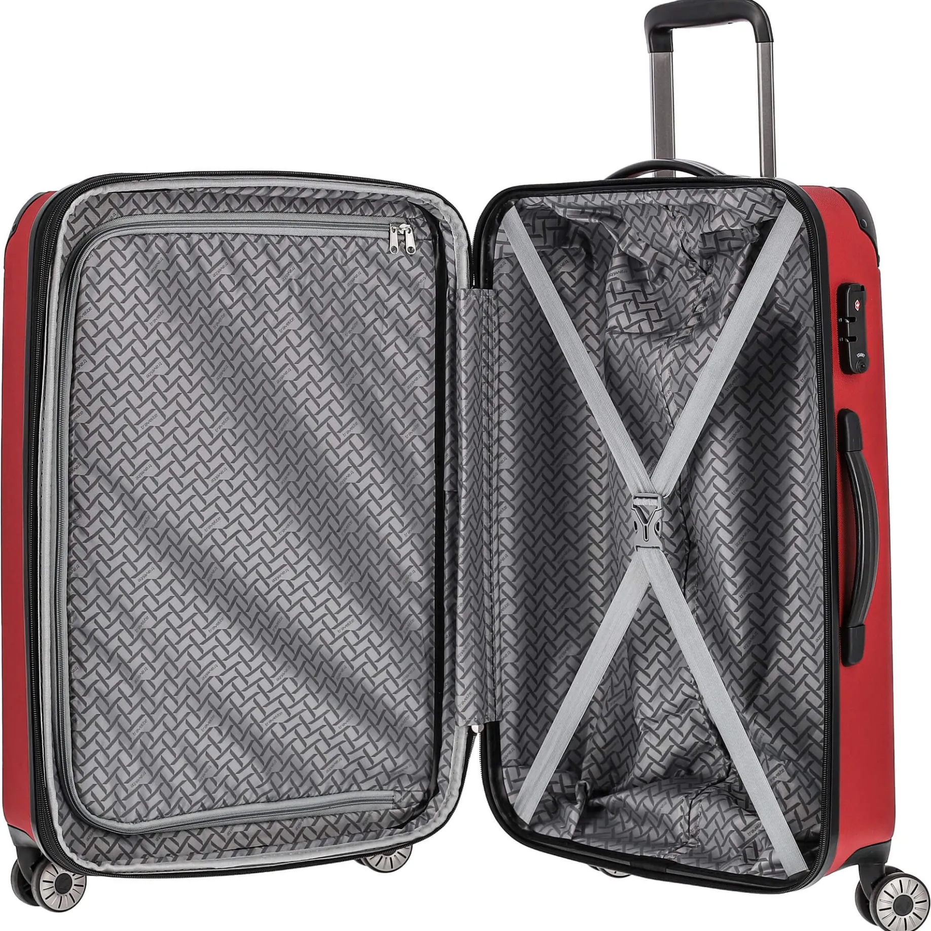 City - 4-Rollen-Trolley erw. M 68 cm (rot)