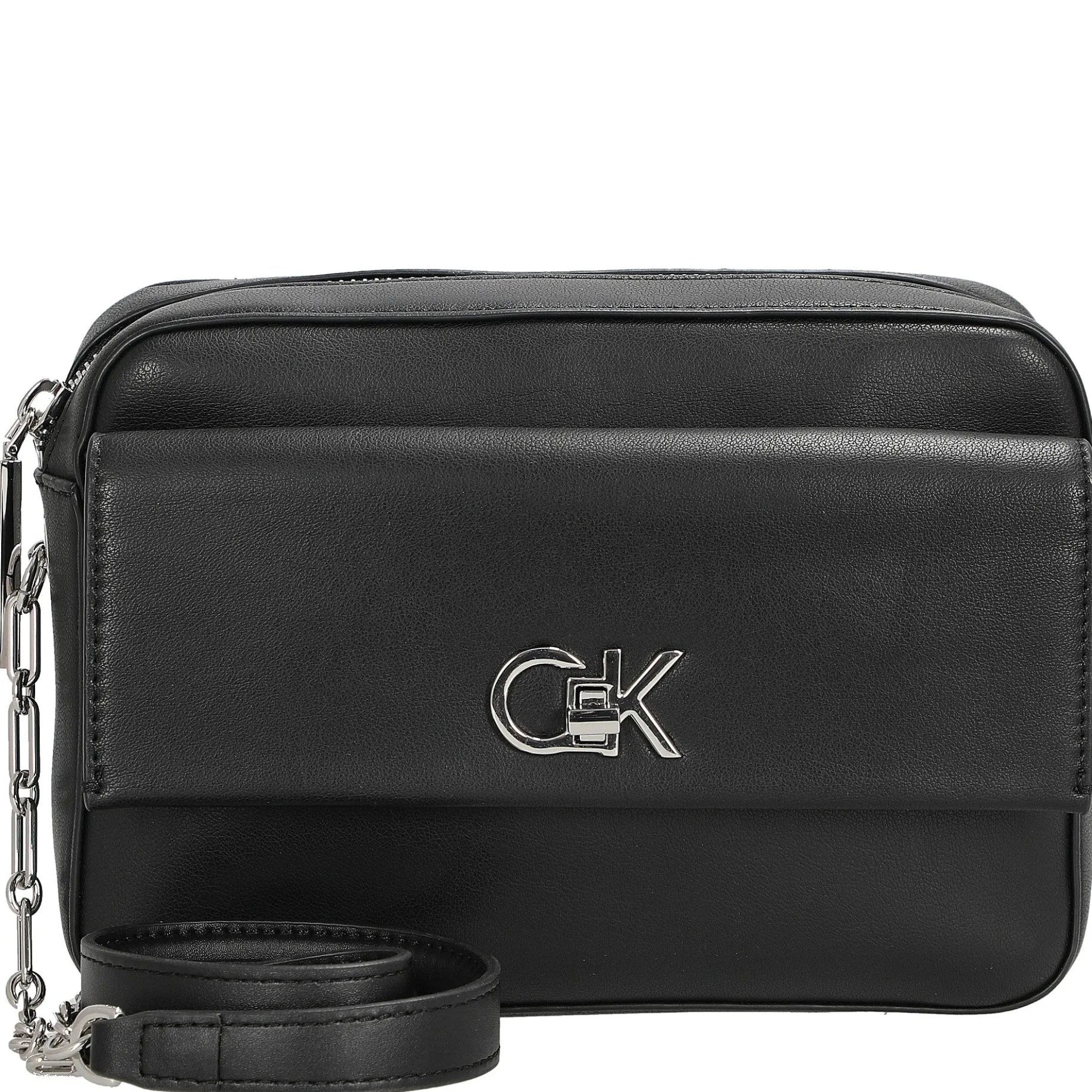 CK Re-Lock - Umhängetasche 22 cm (schwarz)