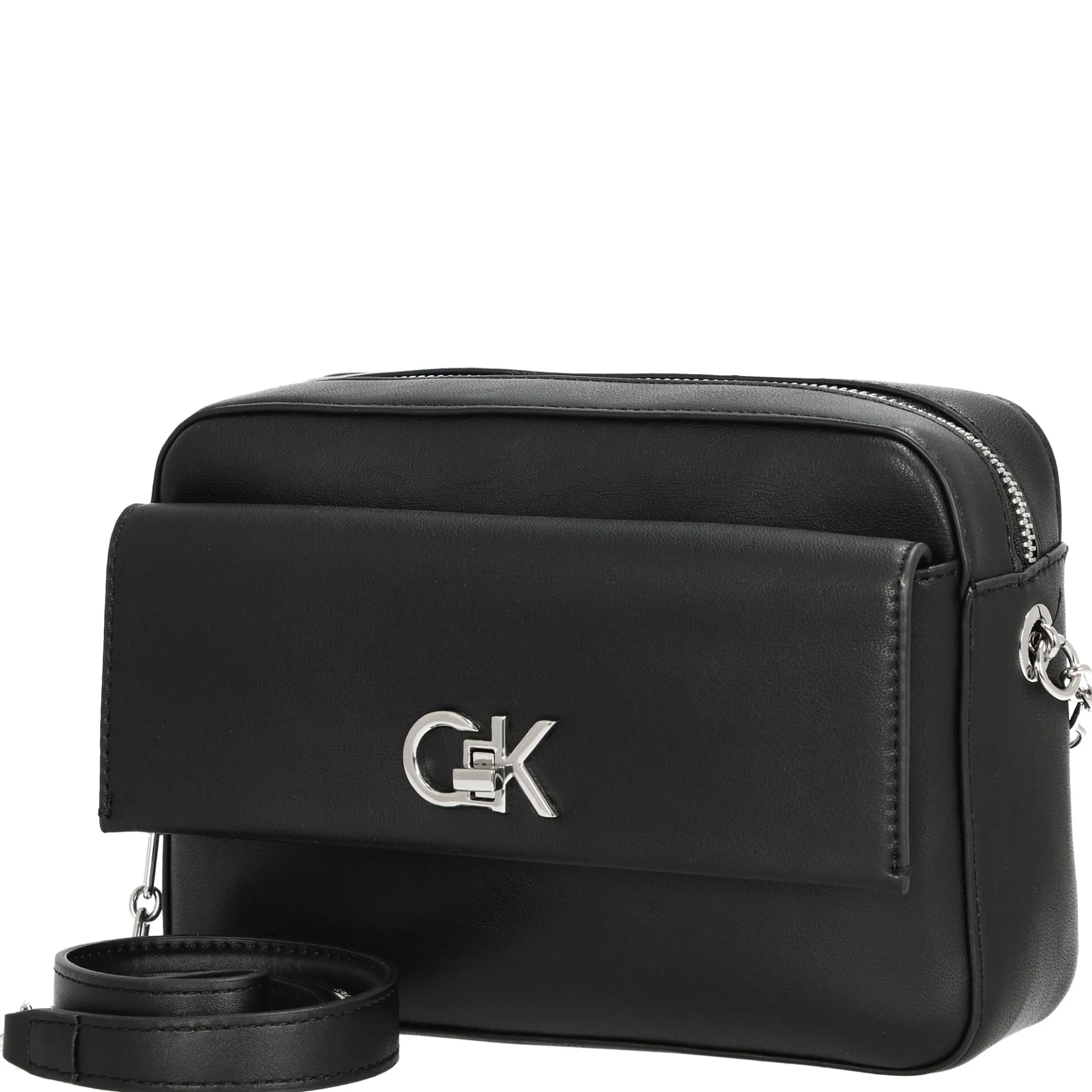 CK Re-Lock - Umhängetasche 22 cm (schwarz)