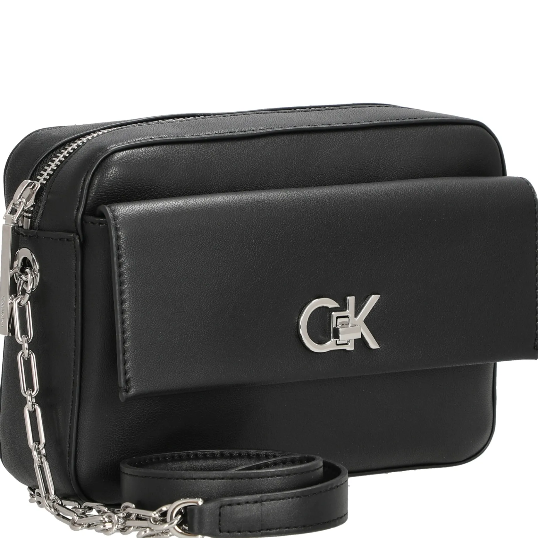 CK Re-Lock - Umhängetasche 22 cm (schwarz)