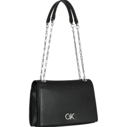 CK Re-Lock - Umhängetasche M 24 cm (schwarz)