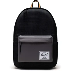 Classic XL 30 - Rucksack 47 cm (black grid/gargoyle/sun orange)
