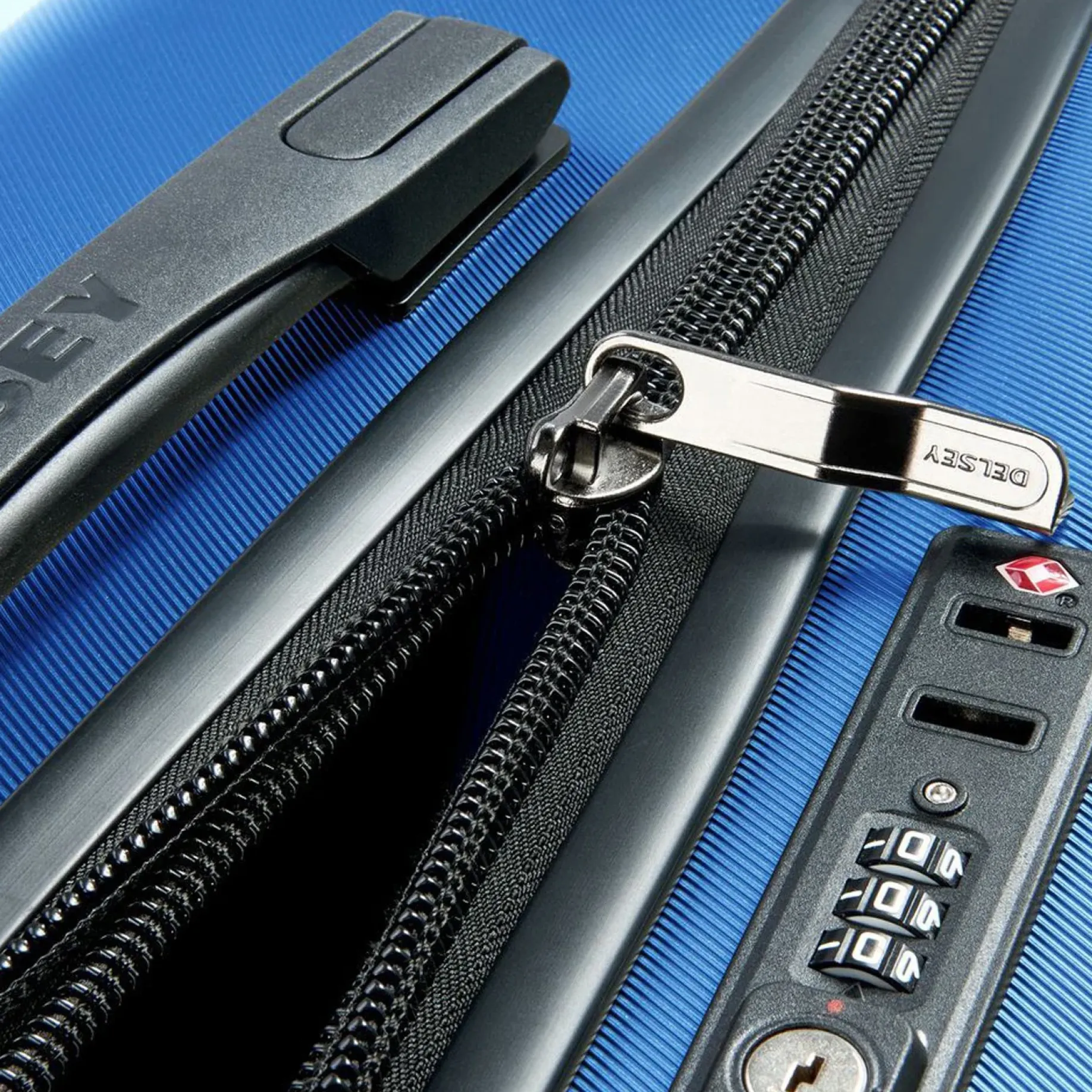 Comete Plus Slim Line - 4-Rollen-Kabinentrolley 55 cm (hellblau)