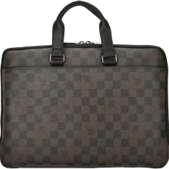 Cortina Piazza Janus - Aktentasche 14" 38 cm (seal brown)