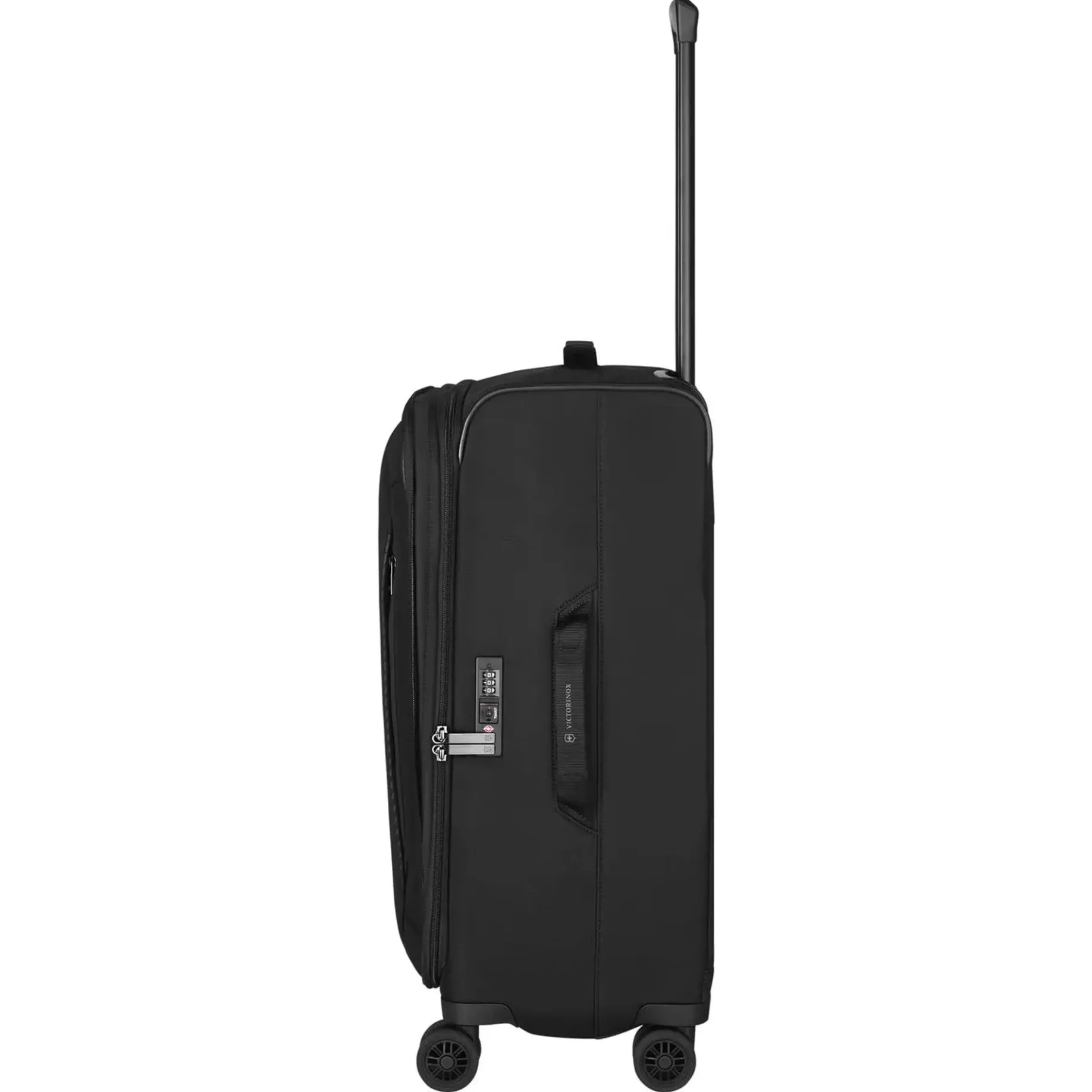 Crosslight Softside - 4-Rollen-Trolley M 68 cm erw. (black)