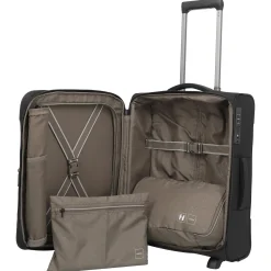 Crosslite - 2-Rollen-Kabinentrolley S 54 cm erw. (black)