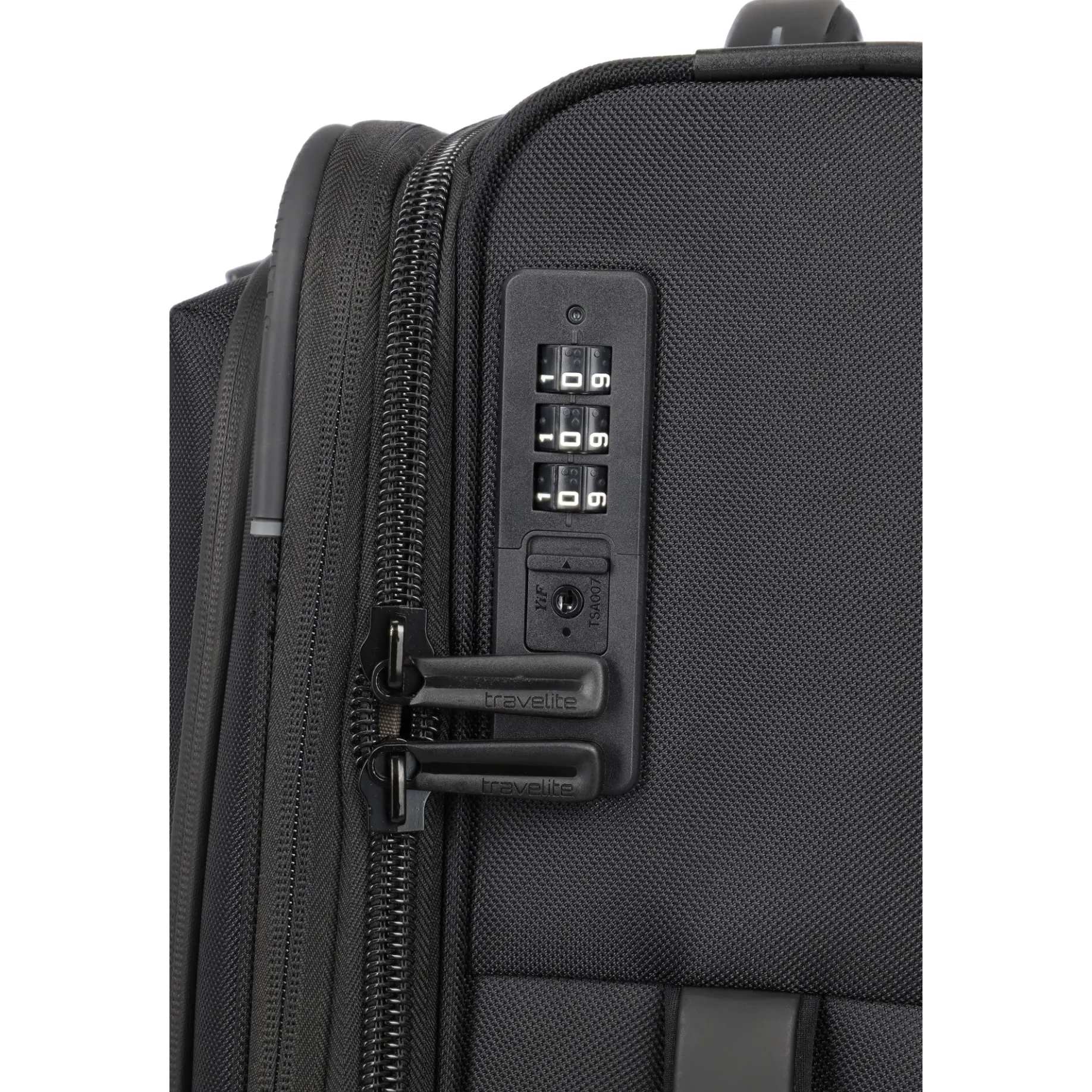 Crosslite - 2-Rollen-Kabinentrolley S 54 cm erw. (black)