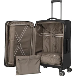 Crosslite - 4-Rollen-Trolley M 66 cm erw. (black)