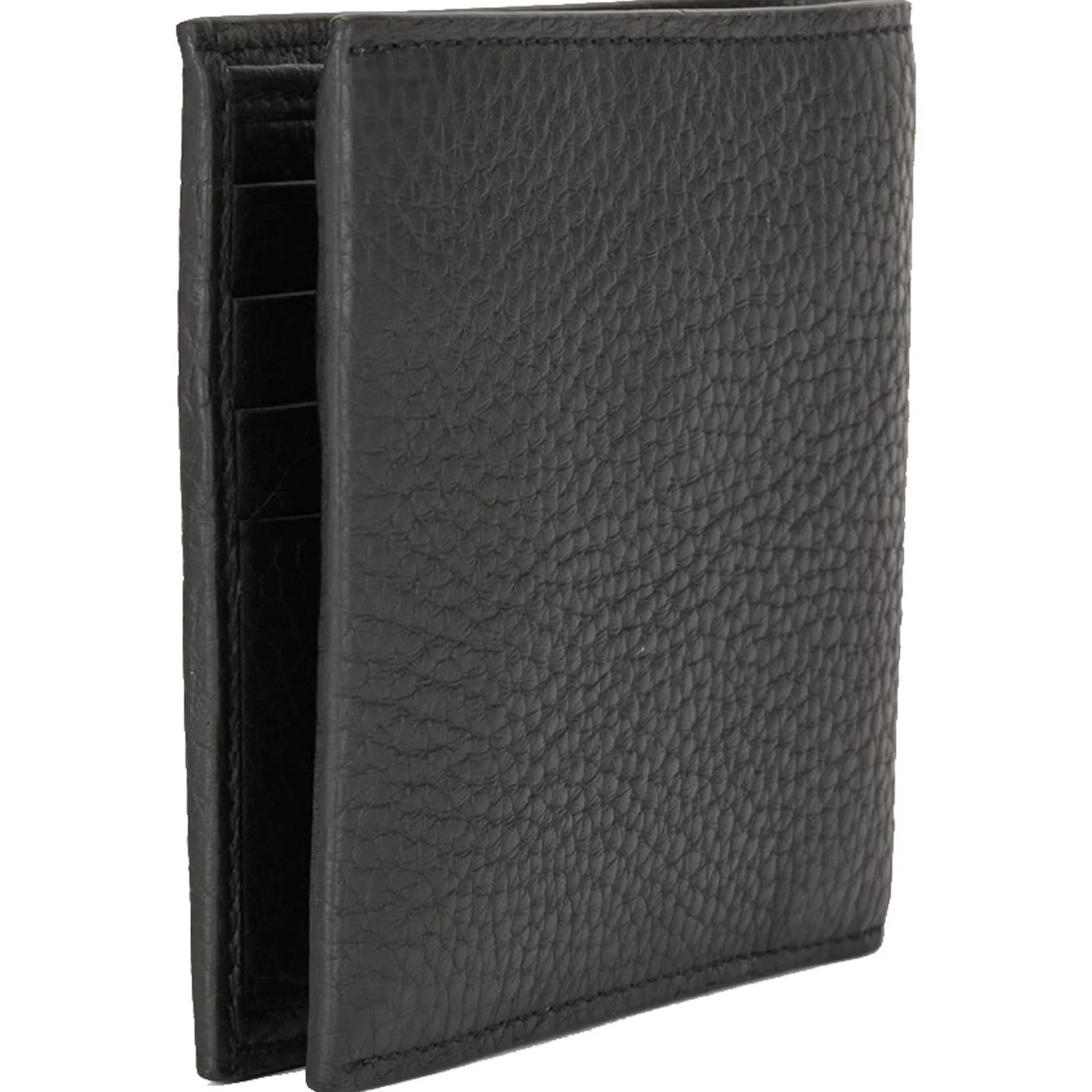 Crosstown - Herrengeldbörse 4cc Leder 11 cm (black)