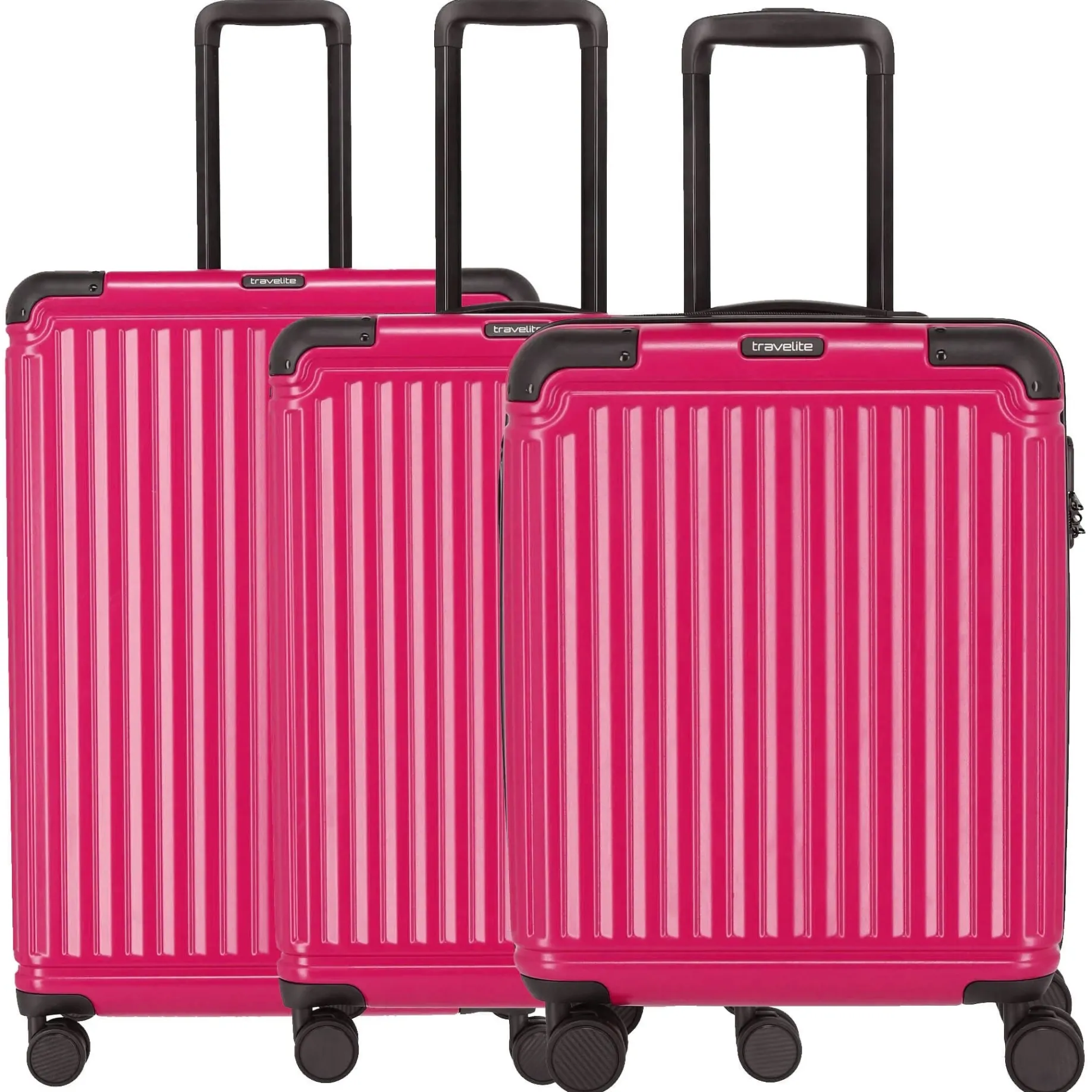 Cruise - 4-Rollen Trolley Set 3tlg. (pink)