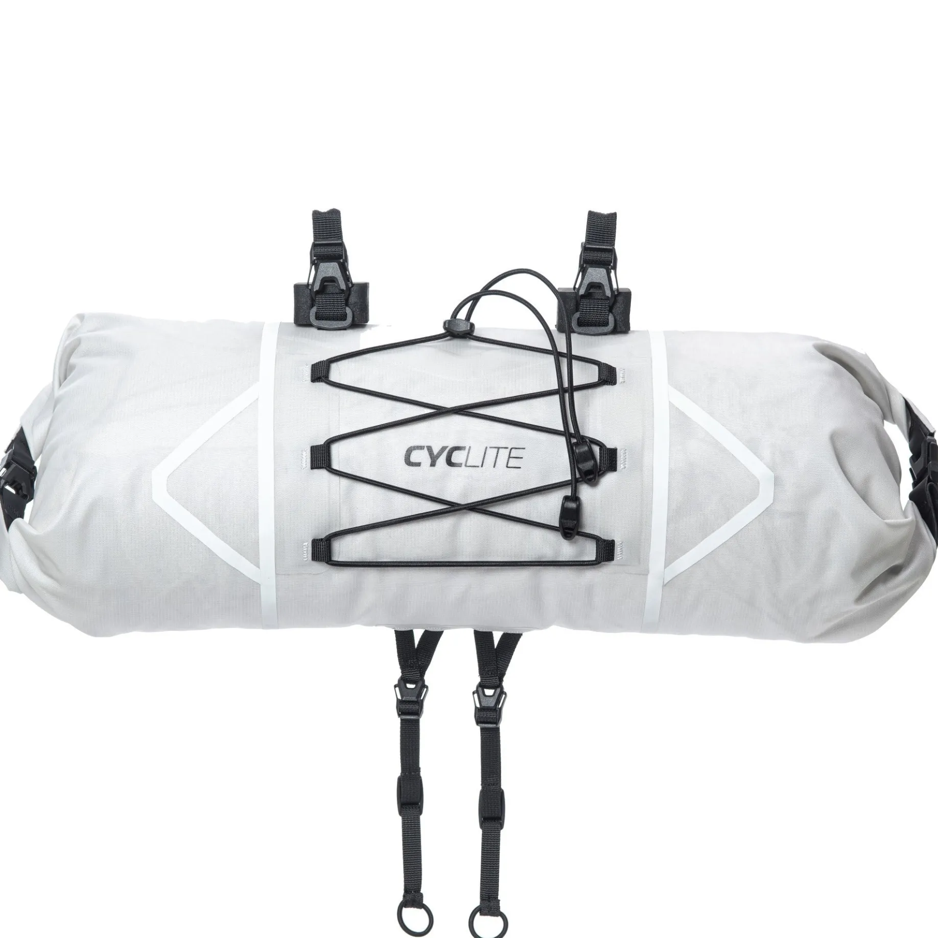 CYCLITE Handle Bar Roll Bag 12.6 - Lenkertasche (Bikepacking) 55 cm (light grey)