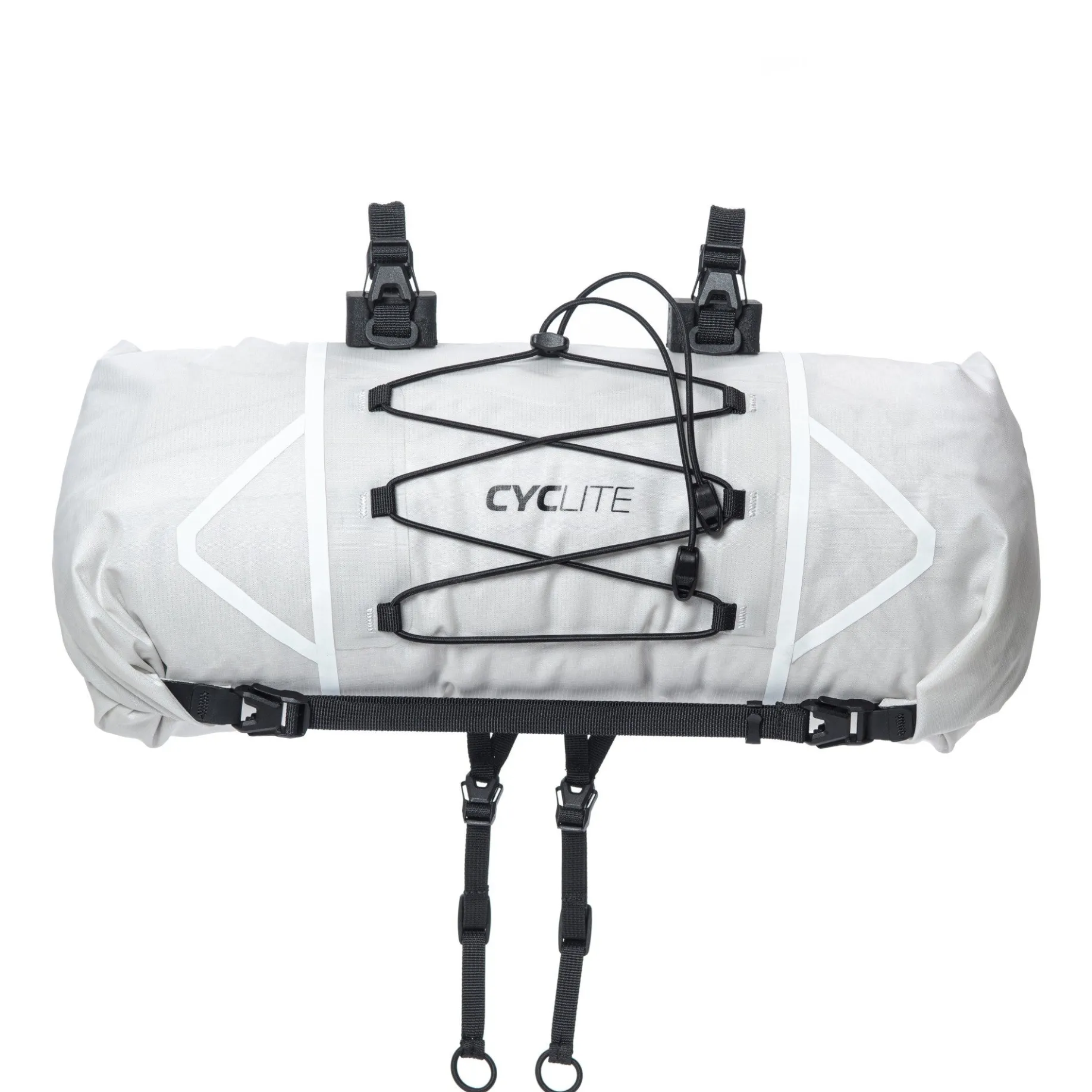 CYCLITE Handle Bar Roll Bag 12.6 - Lenkertasche (Bikepacking) 55 cm (light grey)