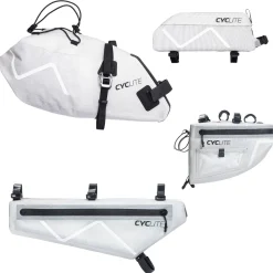 CYCLITE Race Set - Fahrradtaschen-Set 4tlg. (light grey)