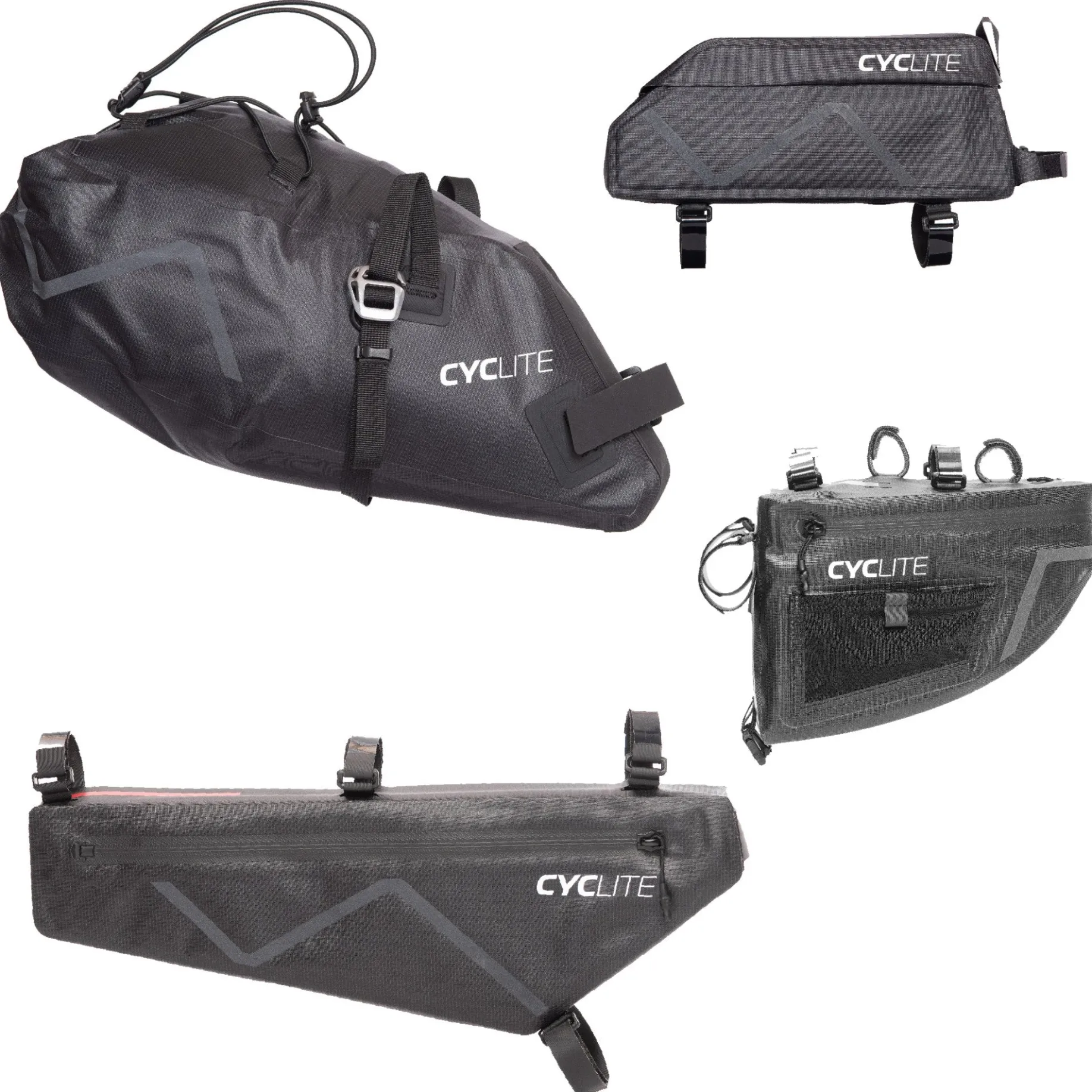 CYCLITE Race Set - Fahrradtaschen-Set 4tlg. (black)