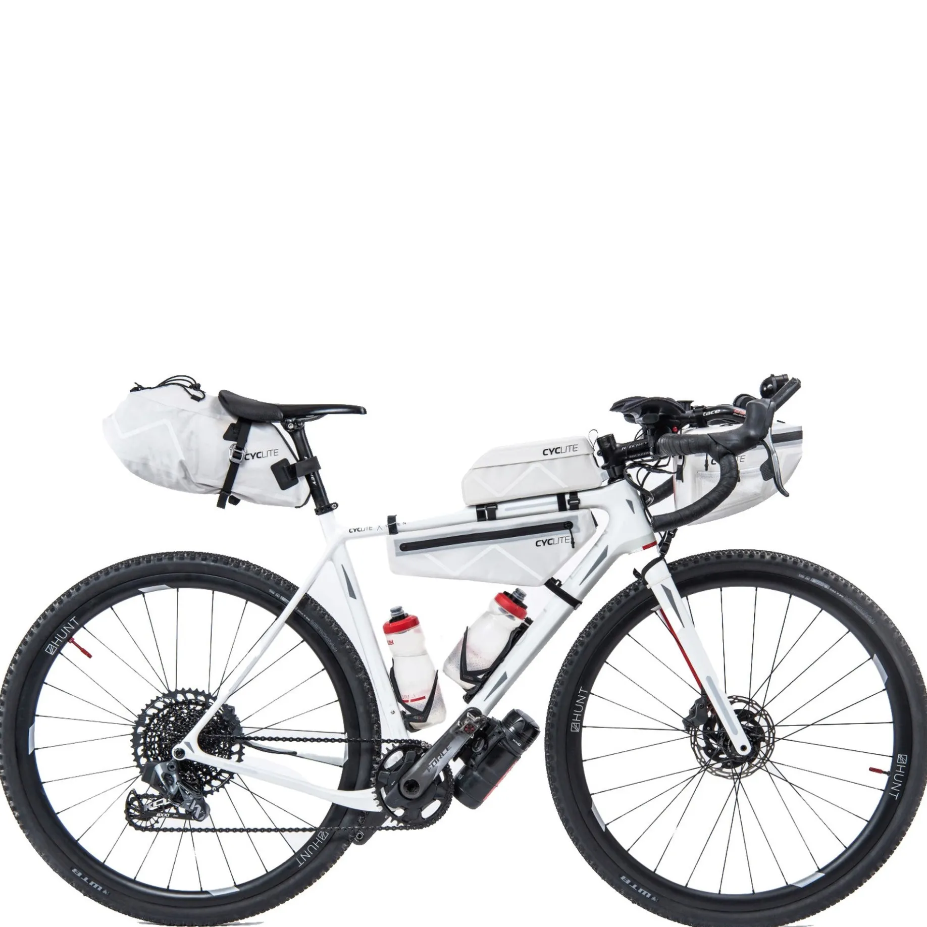 CYCLITE Top Tube Bag 1.1 - Rahmentasche (Bikepacking) 25 cm (light grey)