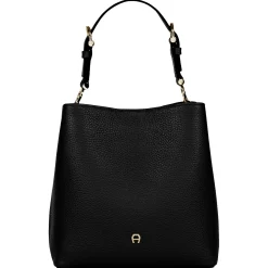 Delia - Henkeltasche S 22 cm (black)