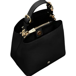 Delia - Henkeltasche S 22 cm (black)