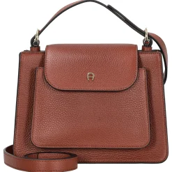 Delia - Henkeltasche S 23 cm (dark cognac)