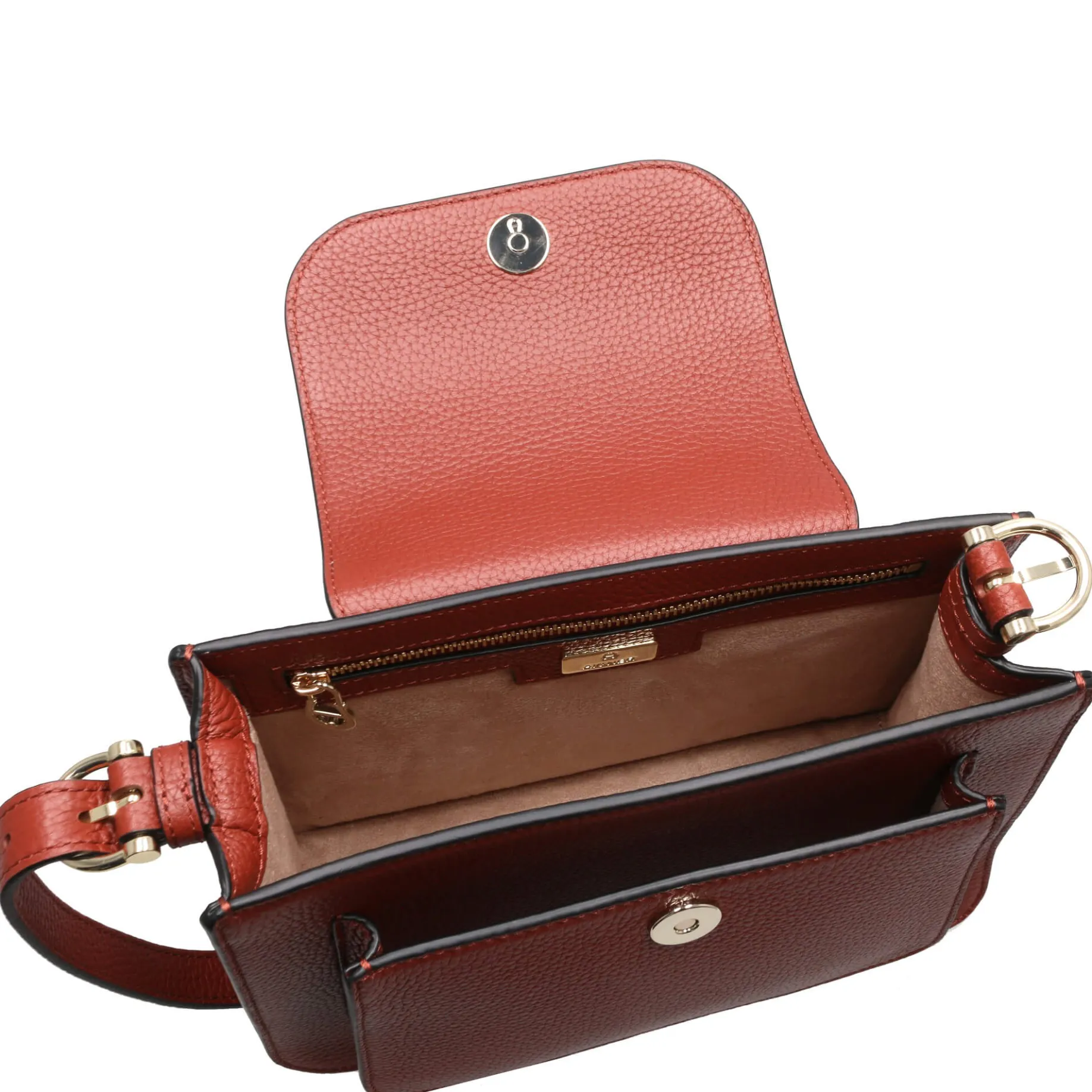 Delia - Henkeltasche S 23 cm (dark cognac)