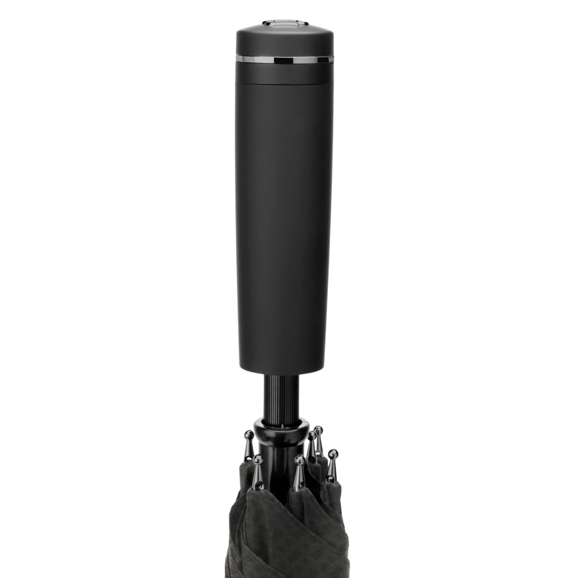 Double B - Stockschirm Regenschirm 115 cm (black & gun)