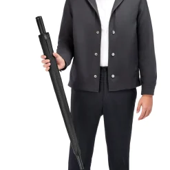 Double B - Stockschirm Regenschirm 115 cm (black & gun)