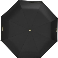 Double B - Taschenschirm Regenschirm (black & gold)