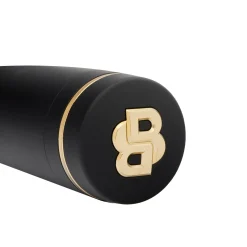 Double B - Taschenschirm Regenschirm (black & gold)