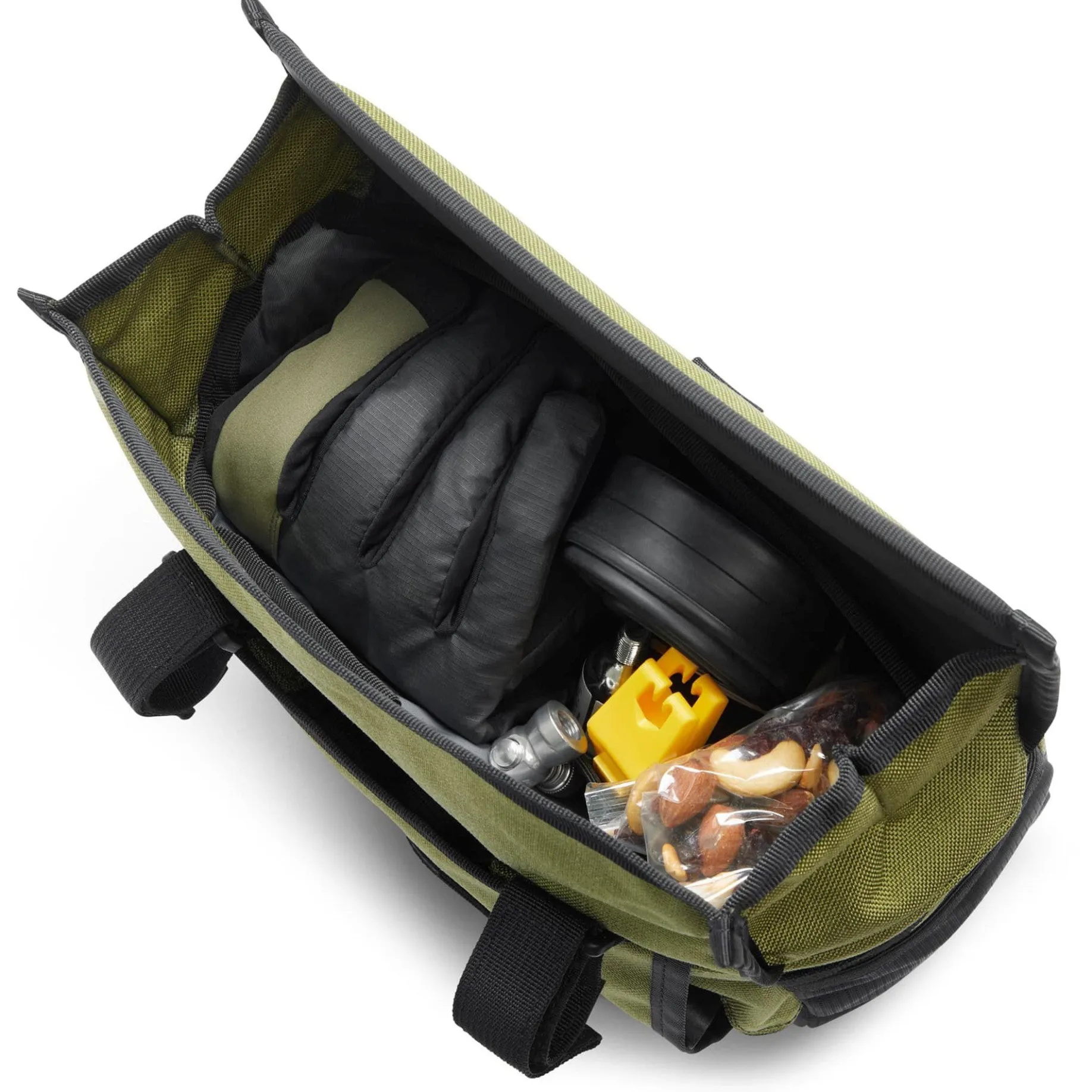 Doubletrack Bike Bar Bag 5 - Lenkertasche 23 cm (olive branch)