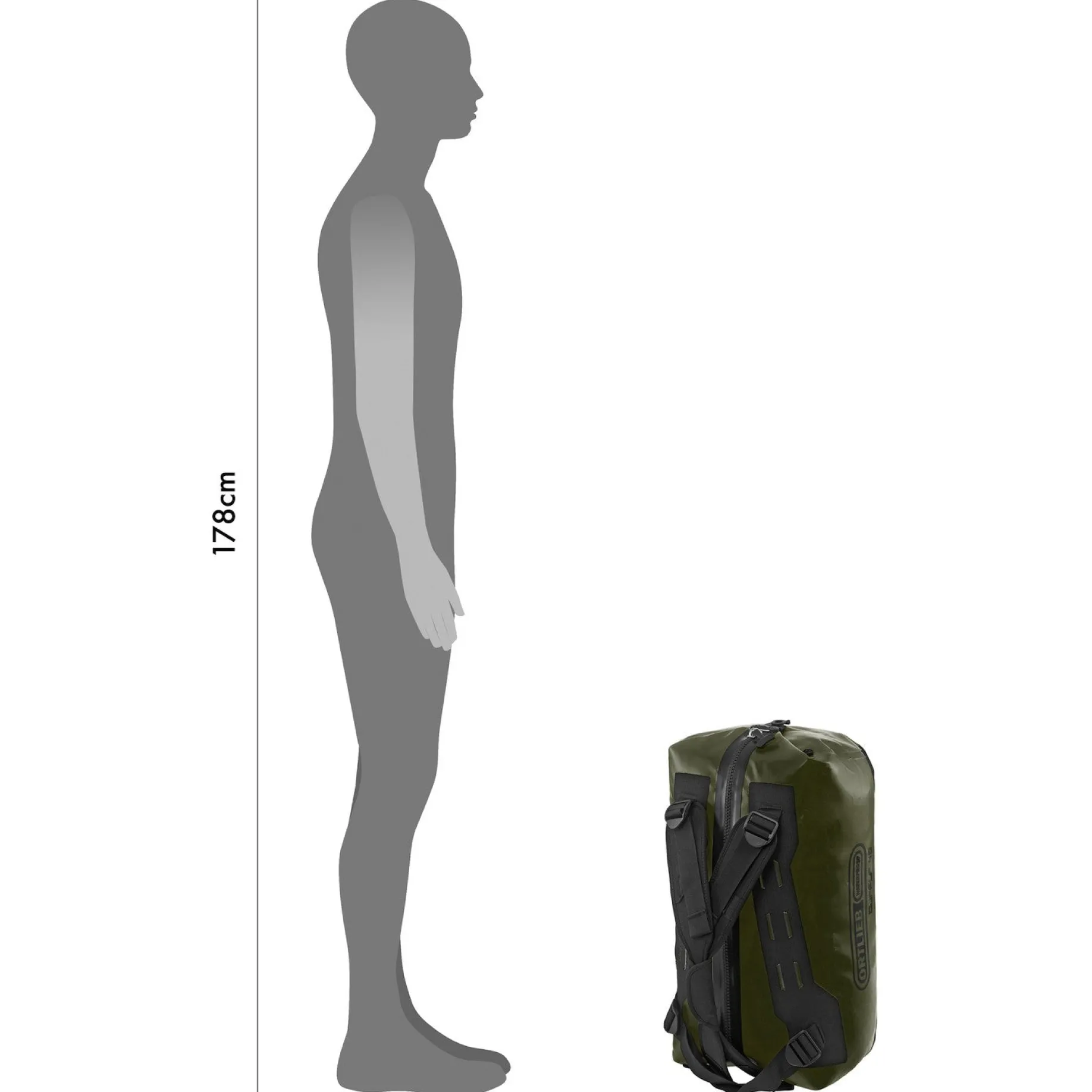 Duffle 40 - Reisetasche/ Rucksack 53 cm (yellow black)