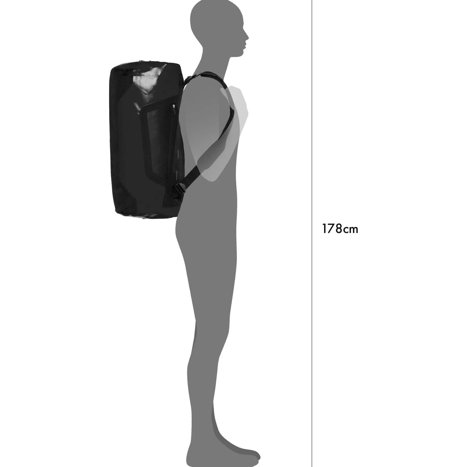 Duffle 60 - Reisetasche/ Rucksack 58 cm (yellow black)