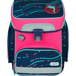 EasyFit Glow DIN - Schulranzen Set 5tlg. (Dotty Dolphin)