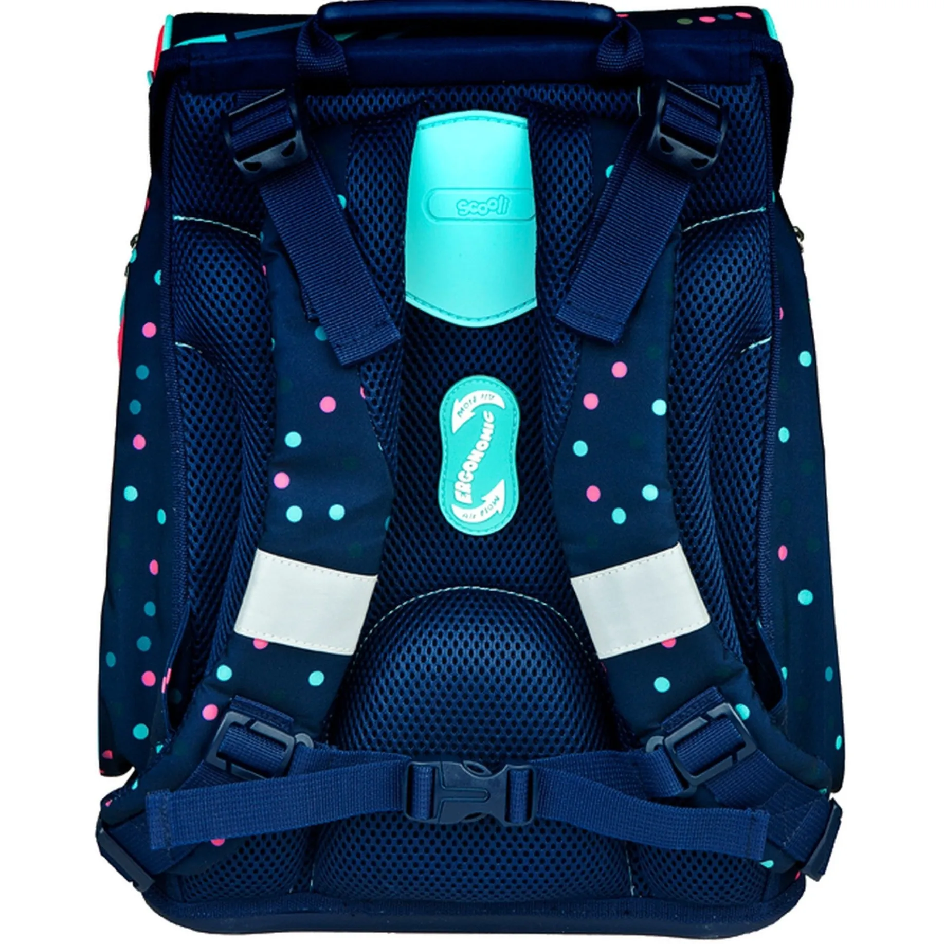 EasyFit Glow DIN - Schulranzen Set 5tlg. (Dotty Dolphin)
