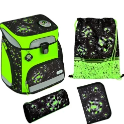 EasyFit Glow DIN - Schulranzen Set 5tlg. (Space Robot)